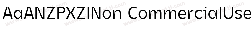 AaANZPXZINon CommercialUse字体转换